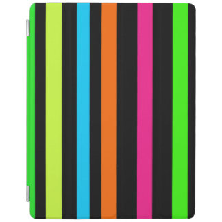 Neon stripes iPad smart cover