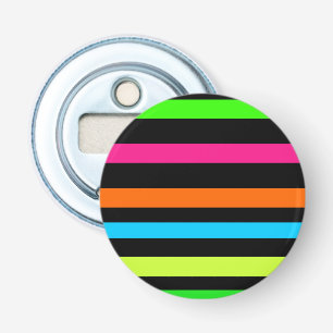 Neon Stripes Pattern Bottle Opener