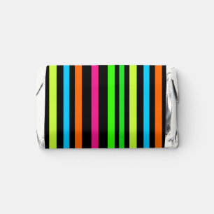 Neon Stripes Pattern Hershey's Miniatures