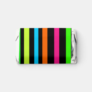 Neon Stripes Pattern Hershey's Miniatures