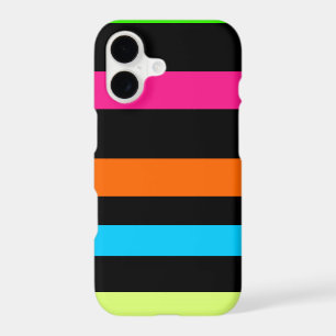 Neon Stripes Pattern iPhone 17 Case