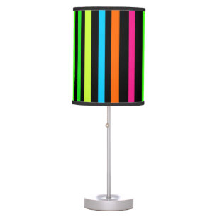Neon stripes table lamp
