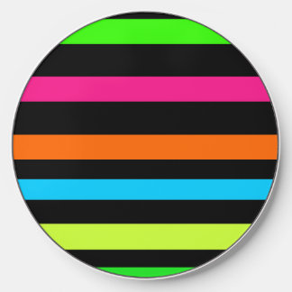 Neon Stripes Wireless Charger