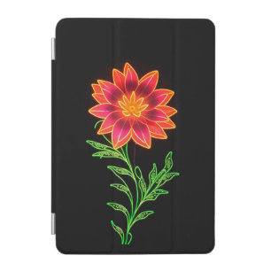 Neon Stylized Flower iPad Mini Cover