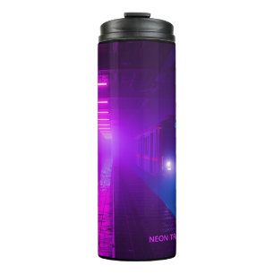 Neon Subway Vaporwave Mug – Retro Cyberpunk Coffee
