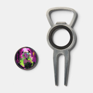 Neon Succubus Demon Anime Girl Divot Tool