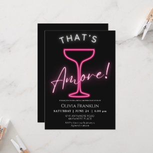 Neon summer bridal shower invitation