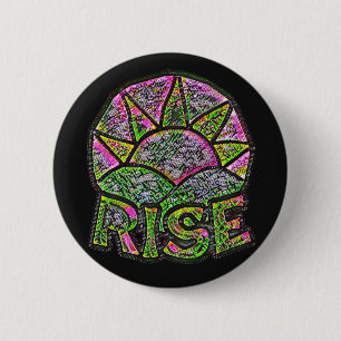 Neon Sun Rise ~ Uplifting Message Button