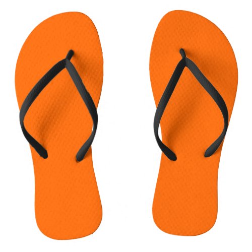 Neon Sunset Orange Custom Classic Flip Flops