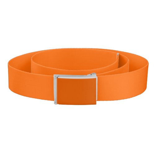 Neon Sunset Orange Solid Color  Classic Belt