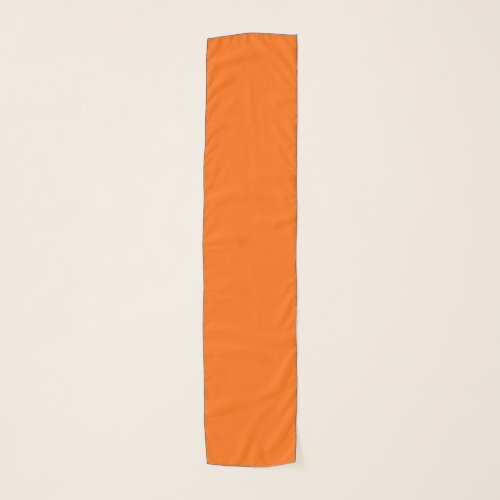 Neon Sunset Orange Solid Color  Classic Scarf