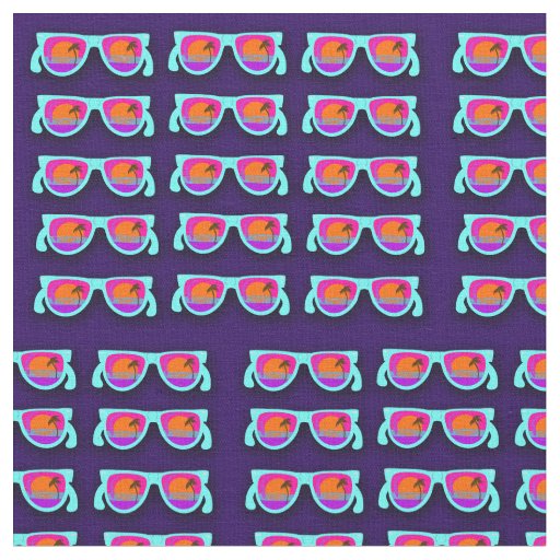 Neon Sunset Shades Fabric