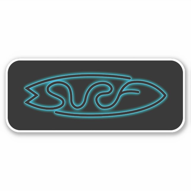 Neon Surf Sticker (Front)