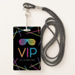Neon Sweet 16 Birthday Glow Party VIP Badge<br><div class="desc">When you shop at Graphic Love Shop you support small business! And yes I do a happy dance when I receive your order ;)
Thank you! - Samantha

Find more Graphic Love Shop designs at:
Facebook.com/GraphicLoveShop
Use #GraphicLoveShop on social media

Copyright © Graphic Love Shop</div>