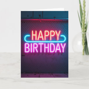 Neon Sweet Birthday Card