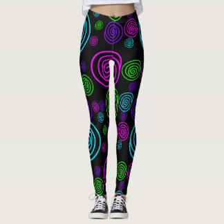 Neon Swirl Leggings