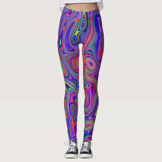 Neon Swirls Leggings