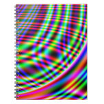Neon Swirls Notebook at Zazzle
