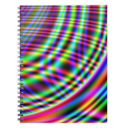 Neon Swirls Notebook