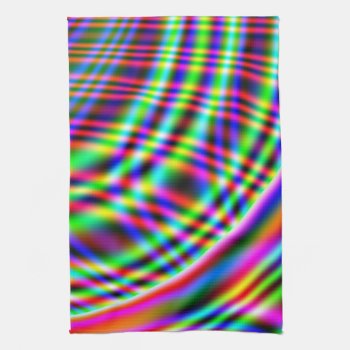 Neon Swirls Towel by StellarEmporium at Zazzle