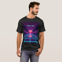 Neon Synthwave Horizon - Retro 80s Cyberpunk Grid