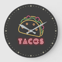 Neon Tacos Symbol  & Text 