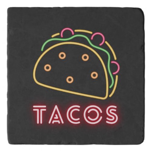 Neon Tacos Symbol Trivet