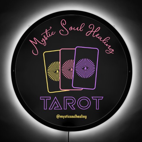 Neon Tarot Card Business LED Sign