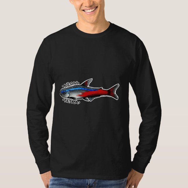 Neon Tetra Fish T-Shirt (Front)