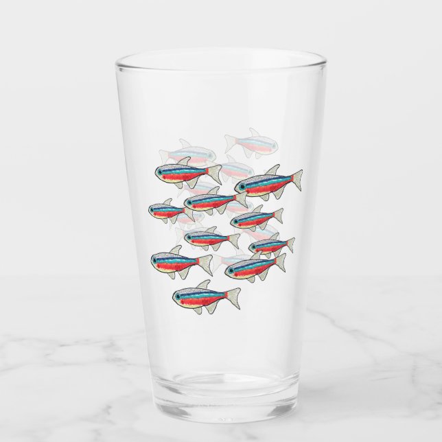 Neon Tetra Glass (Front)