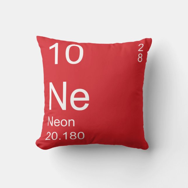 Neon Throw Pillow (Front)