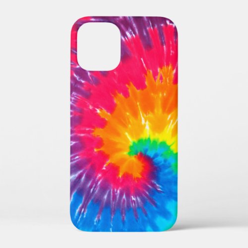 Neon Tie Dye iPhone 12 Mini Case