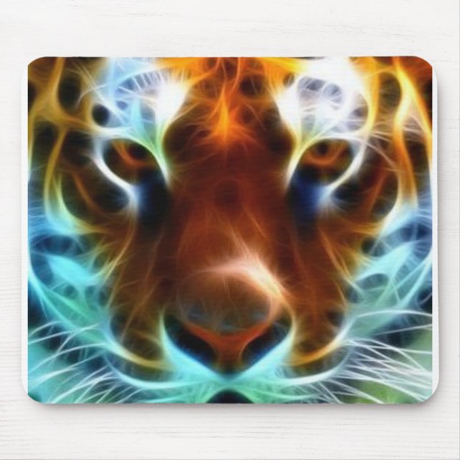 Neon Tiger Mouse Pad (Front)