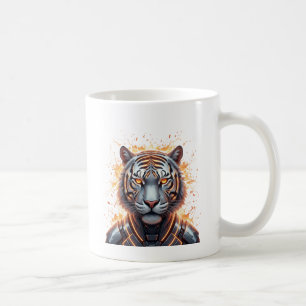 Neon Tiger Spirit of Courage Coffee Mug