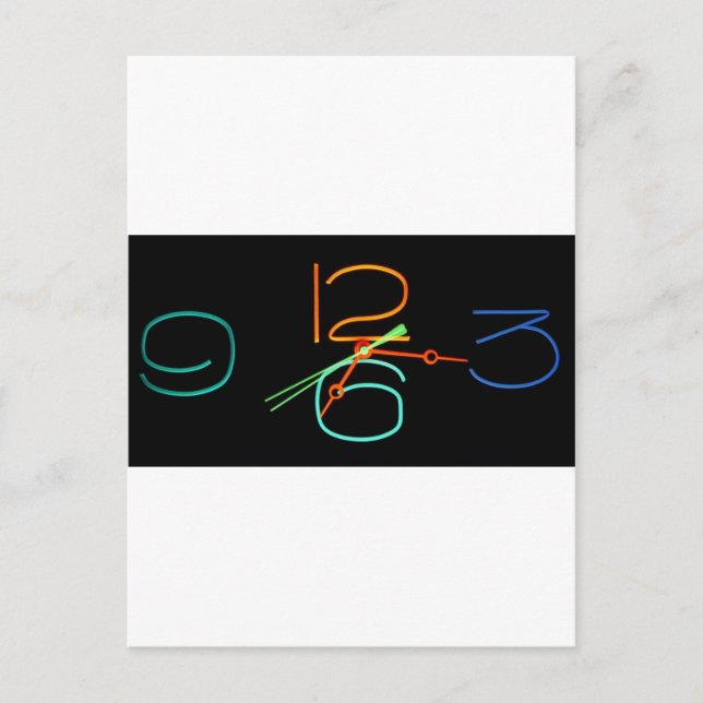 Neon Time Postcard (Front)