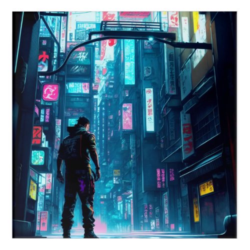 Neon Tokyo Nights Acrylic Print