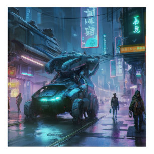 Neon Tokyo Nights (Cyber Edition) Acrylic Print