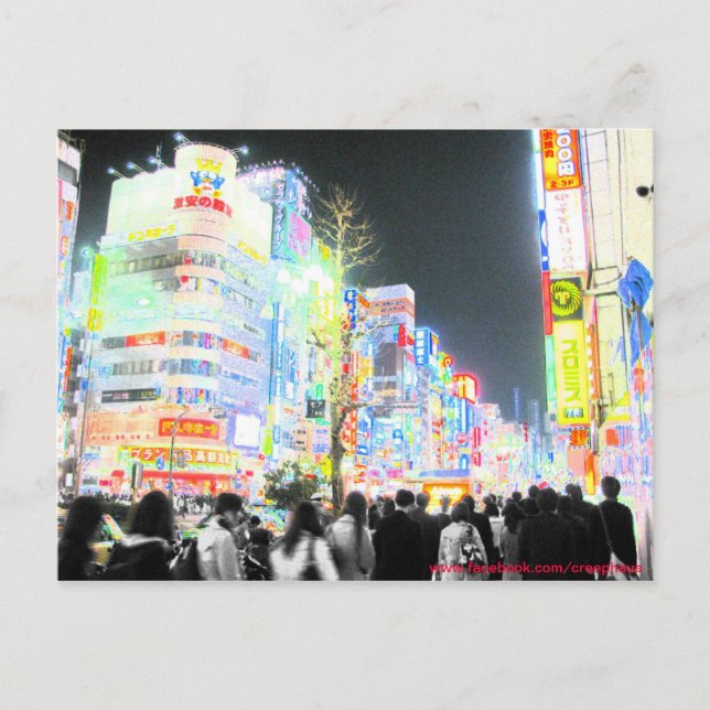 Neon Tokyo Postcard (Front)