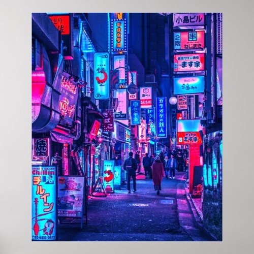 Neon Tokyo Poster