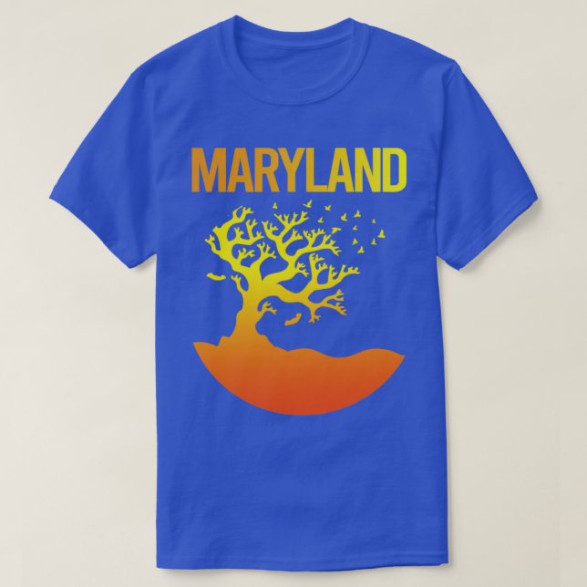 Neon Tree Art Maryland  T-Shirt (Design Front)