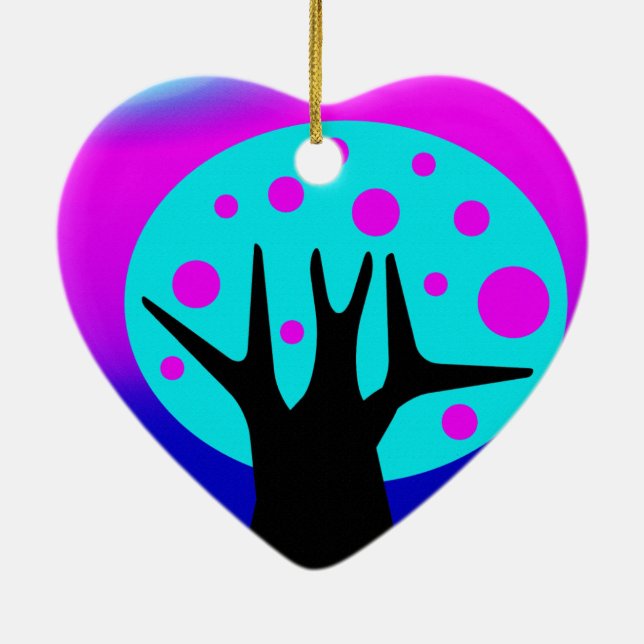 Neon Tree Ceramic Ornament (Back)