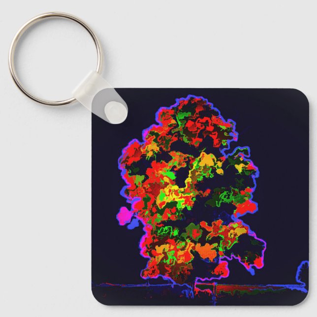 Neon Tree Explosion Keychain (Front)