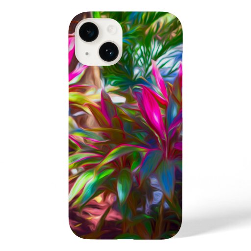 Neon Tropical Blooming Foliage  Case-Mate iPhone 14 Case