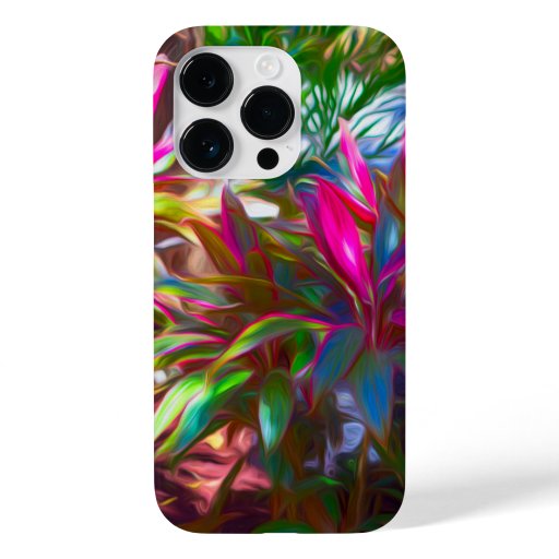 Neon Tropical Blooming Foliage  Case-Mate iPhone 14 Pro Case