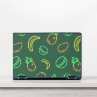 Neon Tropical Fruit Pattern Laptop Skin