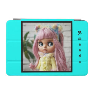 Neon turquoise bright fashionable modern tone  iPad mini cover