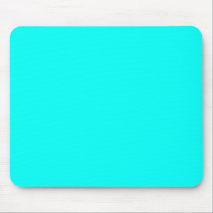 Neon turquoise bright fashionable modern tone  mouse pad