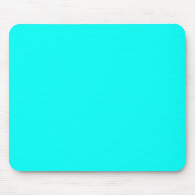 Neon turquoise bright fashionable modern tone  mouse pad (Front)