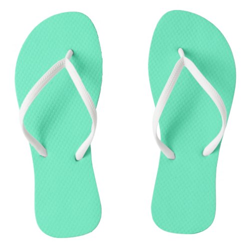 Neon Turquoise Flip Flops