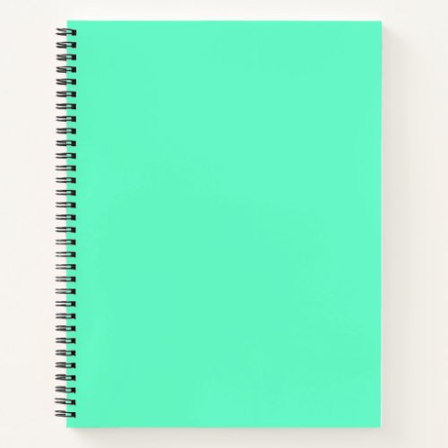 Neon Turquoise Notebook